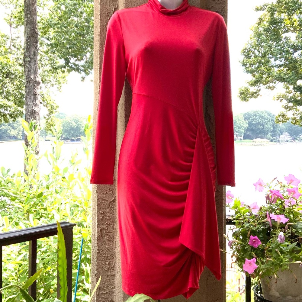 Boston Proper Turtle-Neck Dress